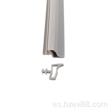 Venta caliente Aluminio Aleación Sello de goma Sello automático para la puerta del hotel Sellado de goma resistente al calor de la puerta de madera para puerta de madera